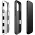 Black and White Checkered iPhone 16 Pro Max Impact Case